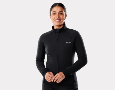 Trek Circuit Damen-Thermotrikot langarm schwarz