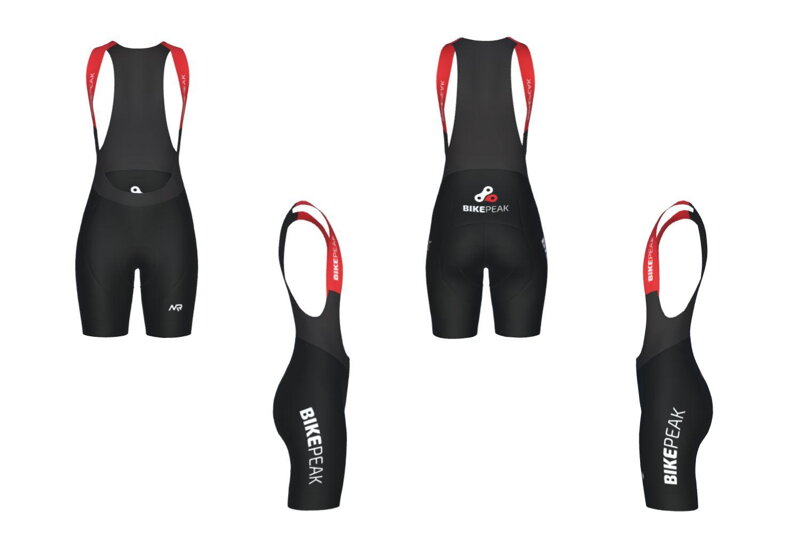 MILREMO Damenhose CRITERIUM mit Hosenträgern, L-Form, 45 mm, PRO-Einsatz