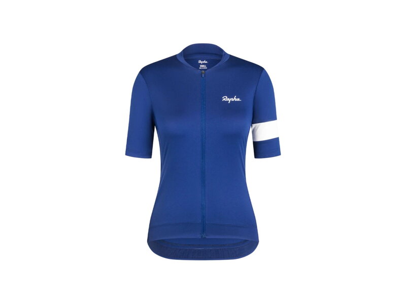 Dámsky cyklistický dres Rapha Core modrý