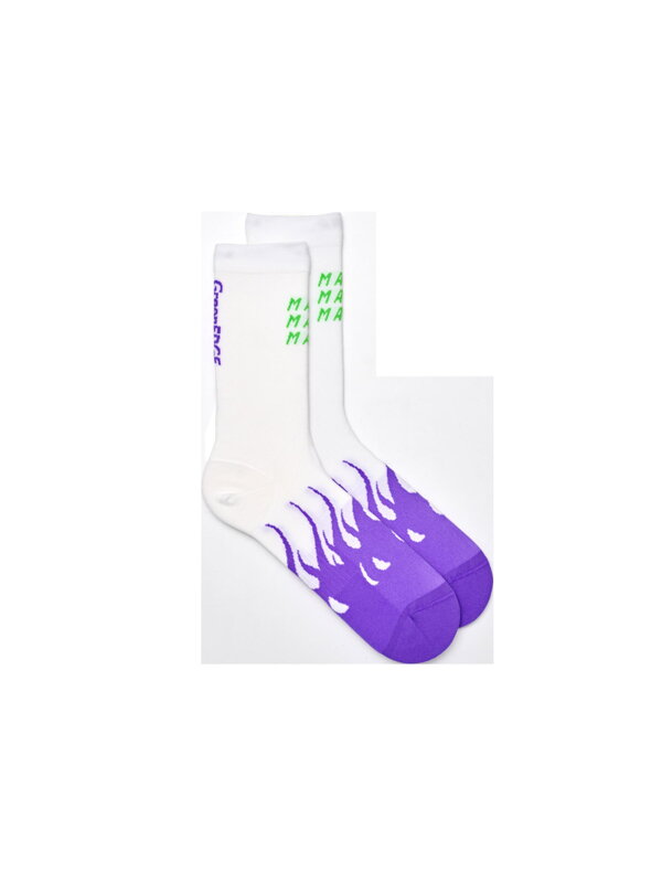 MAAP Socken Jayco AlUla WORLDTOUR 26 TEAM lila/weiß