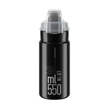 ELITE Trinkflasche JET PLUS 550 schwarz/grau