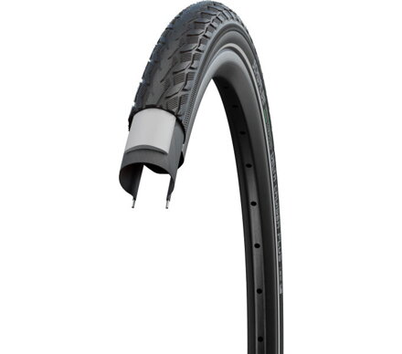 SCHWALBE Reifen DELTA CRUISER PLUS (28-622) 28x1,10 700x28C Active 50EPI PunctureGuard 590g Reflex Green