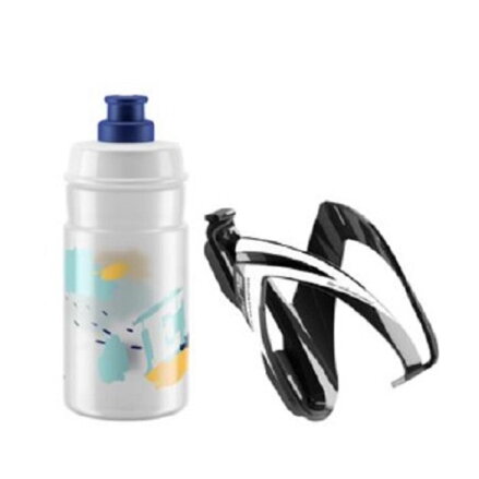 ELITE Flasche mit Korbset CEO blaues Logo, 350 ml