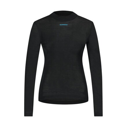 SHIMANO Damen T-Shirt VERTEX PRIMA LONG BASE LAYER schwarz