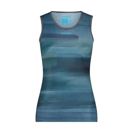 SHIMANO Damen T-Shirt VERTEX PRIMA SL BASE LAYER PRINTED auroragrün