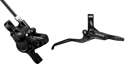 SHIMANO Vorderradbremshydr. M355 vorne schwarz Post Mount 800 mm Schlauch + Platte. B01S