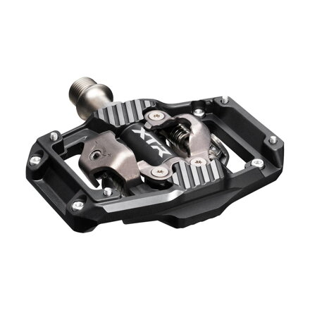 SHIMANO MTB-Pedale PD-M9220 SPD schwarz mit Käfig + Cleats CL-MT001