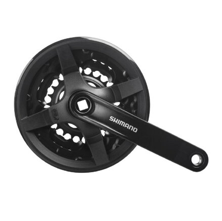 SHIMANO Kurbelgarnitur FC-TY301 175 mm 42/34/24Z 6/7/8-fach ohne Kettenschutz
