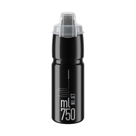 ELITE Trinkflasche JET PLUS 750 schwarz/grau