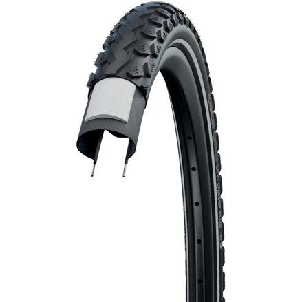 SCHWALBE Reifen LAND CRUISER PLUS 24x2.00 (50-507) 50EPI 850 g TwinSkin PunctureGuard Green Reflex