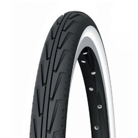 MICHELIN Plášť CITY J 18x1 3/8 (37-390) 3x22TPI 425g biely bok