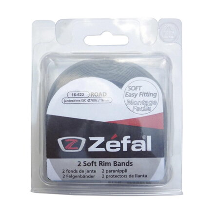 ZÉFAL Páska do ráfika cestná 700C/16mm šedá pár 116PSI