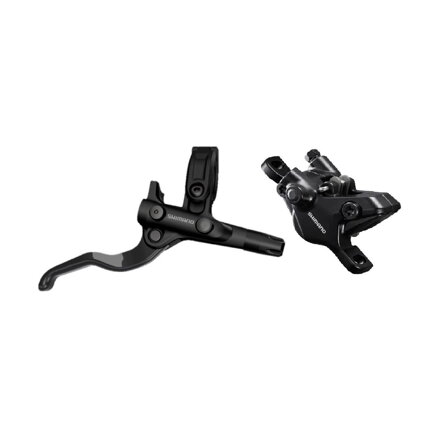 SHIMANO Hydraulische Bremse E-MT410 BL-M4100/BR-MT410 hinten schwarz Post Mount 1400 mm Leitung + Beläge B05S