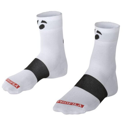 Bontrager Socken Race 2,5 (6 cm), 3 Stück in einer Packung, weiß