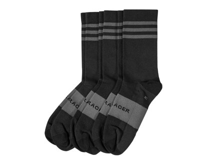 Bontrager Race Crew Socken (6 cm), Größe: L (43–45), schwarz, 3er-Pack