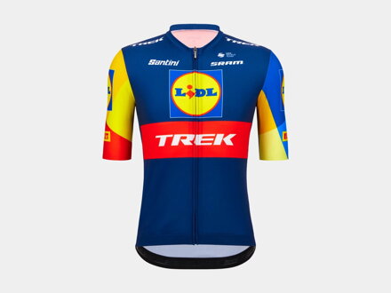 Lidl-Trek Team Santini Bontrager Trikot Replica blau