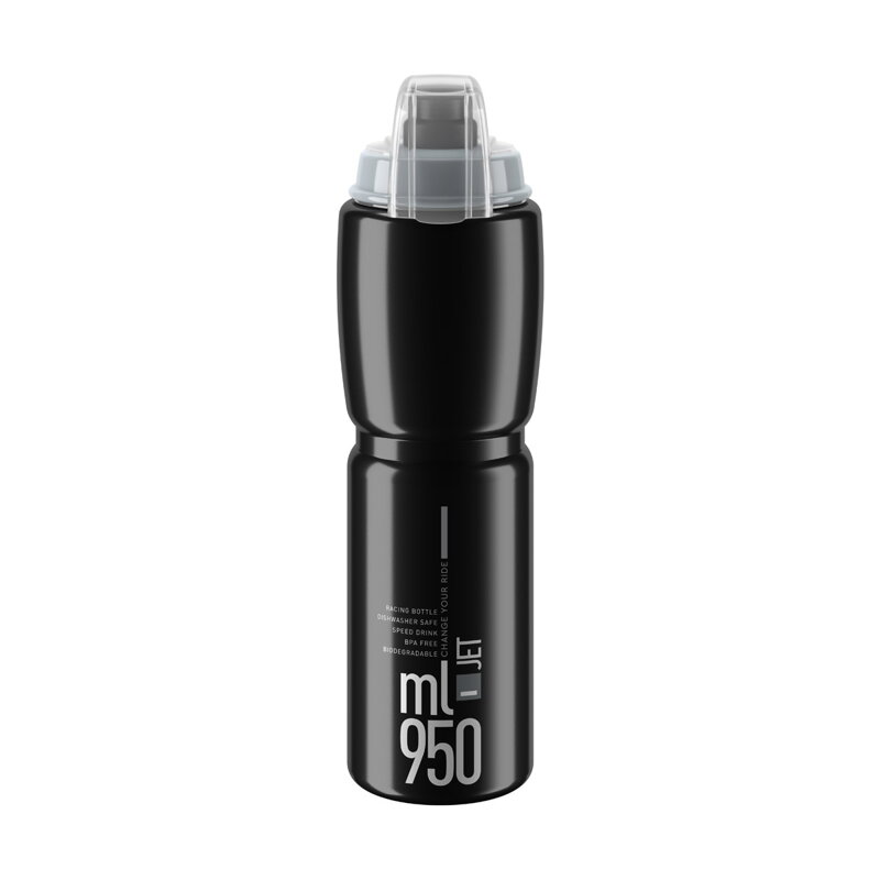 ELITE Trinkflasche JET PLUS 950 schwarz/grau ELITE Trinkflasche JET PLUS 950 schwarz/grau