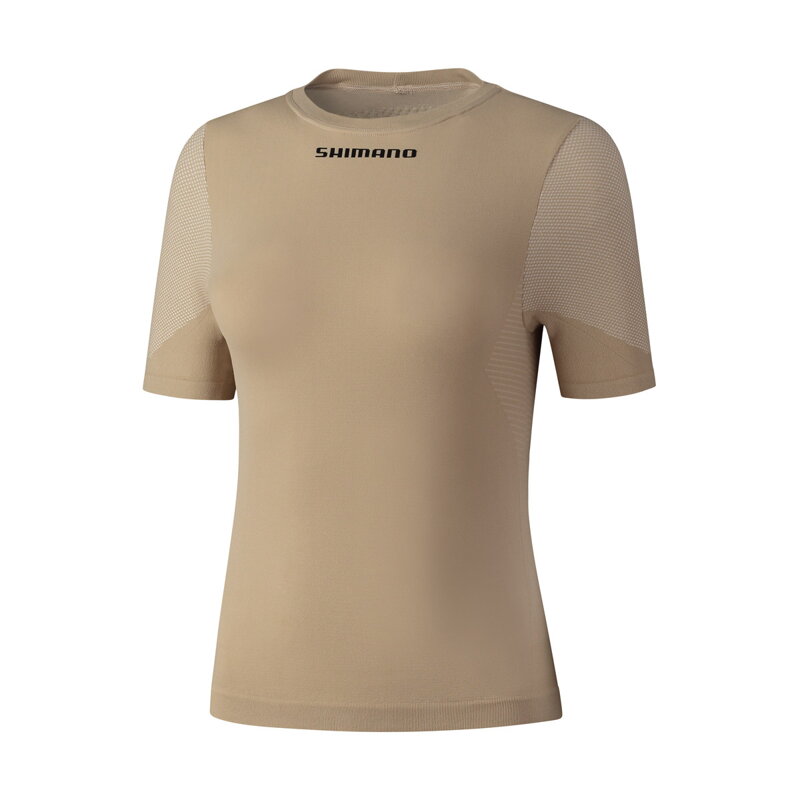 SHIMANO Damen T-Shirt VERTEX SS BASE LAYER hellbraun SHIMANO Damen T-Shirt VERTEX SS BASE LAYER hellbraun