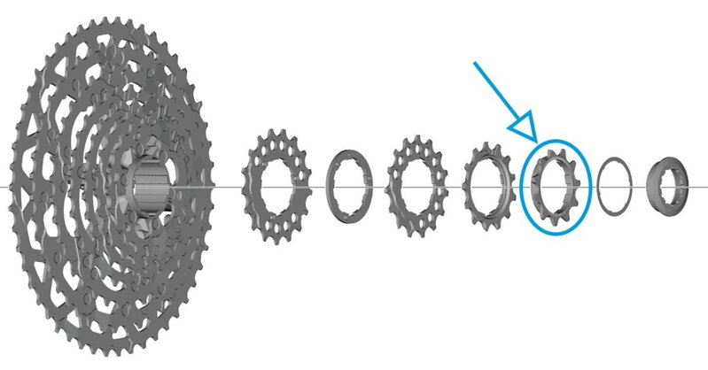 SHIMANO Ritzel für CS-LG700 SHIMANO Ritzel für CS-LG700