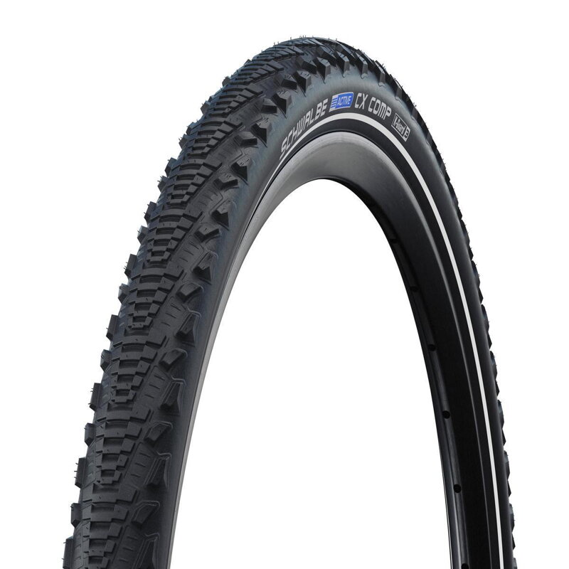 SCHWALBE Reifen CX COMP (47-507) 24x1,75 Active 50EPI K-Guard 525g Schwarzer Reflex