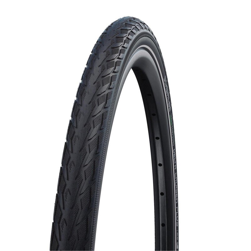 SCHWALBE Plášť DELTA CRUISER PLUS 20x1.75 (47-406) 50EPI 670g TwinSkin PunctureGuard Green reflex