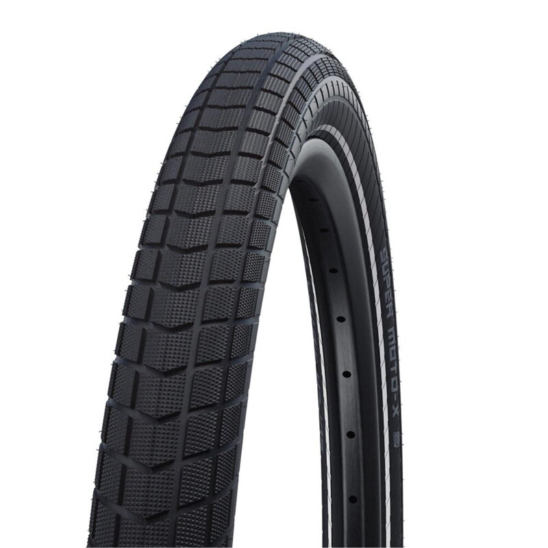 SCHWALBE Reifen SUPER MOTO-X (62-406) 20x2,40 Leistung 67EPI GreenGuard 820g Schwarzer Reflex